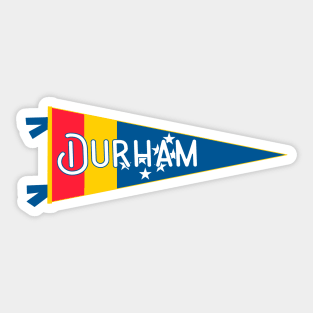 Durham Flag Pennant Sticker